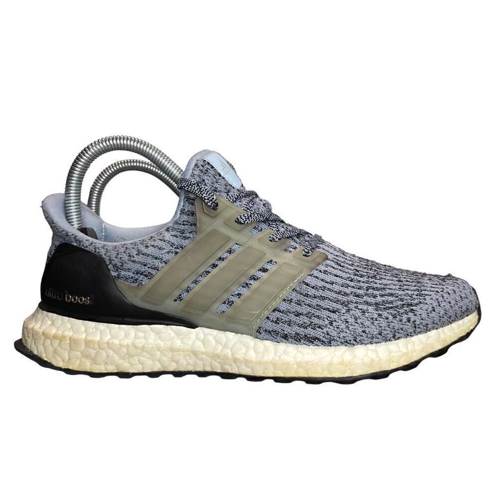 Adidas S80685 Ultra Boost 3.0 Primeknit Tactile Blue Sneakers - Size 6.5